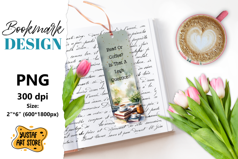 coffee-bookmark-printable-design-book-quote-design-png