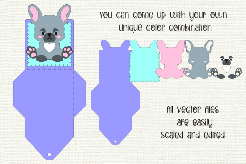 french-bulldog-gift-card-holder-paper-craft-template