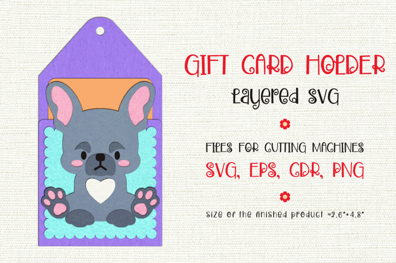 french-bulldog-gift-card-holder-paper-craft-template