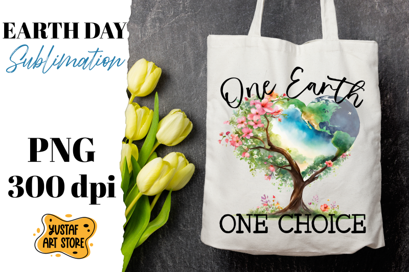 earth-day-sublimation-design-one-earth-one-choice-quote