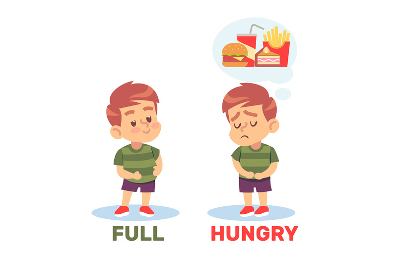 fed-and-hungry-little-guy-words-antonyms-english-language-vocabulary