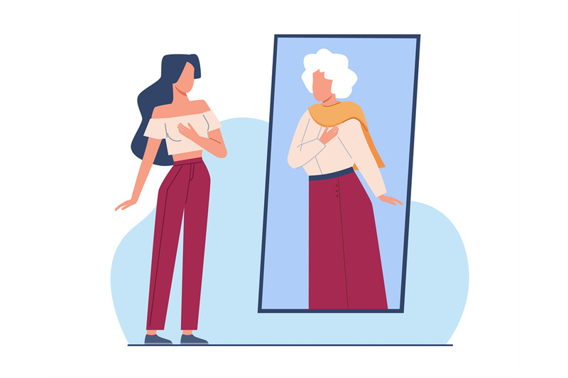 young-woman-was-frightened-by-older-gray-haired-woman-in-mirror-agin