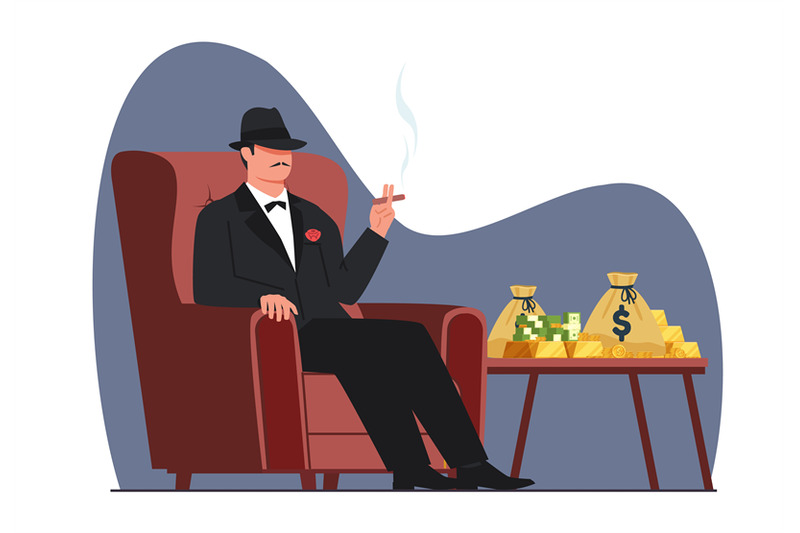 godfather-mob-boss-sits-in-chair-with-cigar-in-his-hand-man-in-black