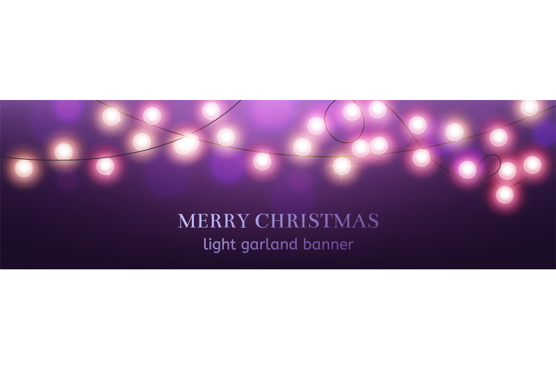 christmas-banner-merry-xmas-horizontal-poster-light-garland-on-purpl