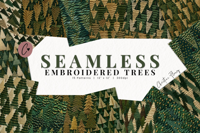 seamless-embroidered-trees-digital-paper