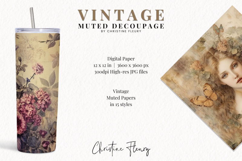 vintage-muted-decoupage-digital-paper