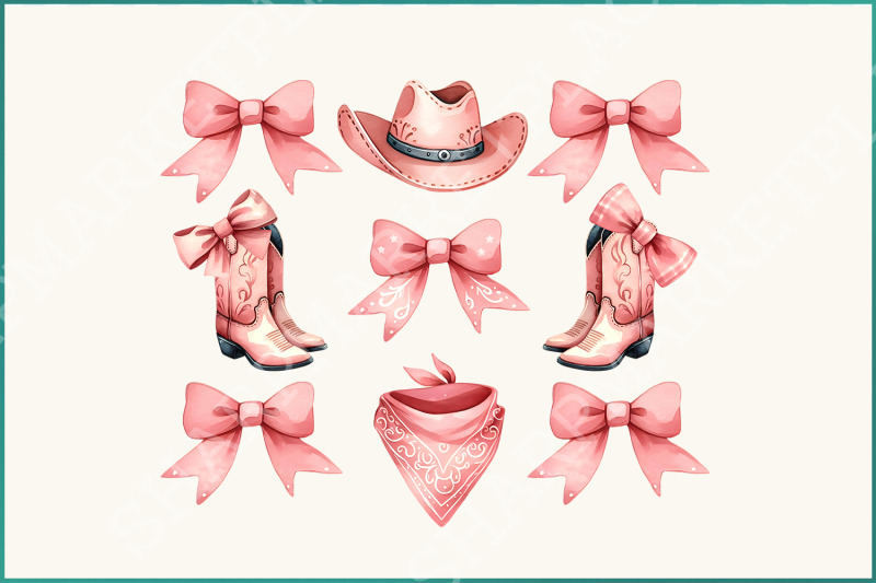 coquette-cowgirl-png-pink-ribbon-design-western-sublimation-designs-trendy-cowgirl-boots-aesthetic-baby-tee-y2k-graphic-instant-download