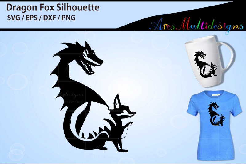 dragon-fox-silhouette