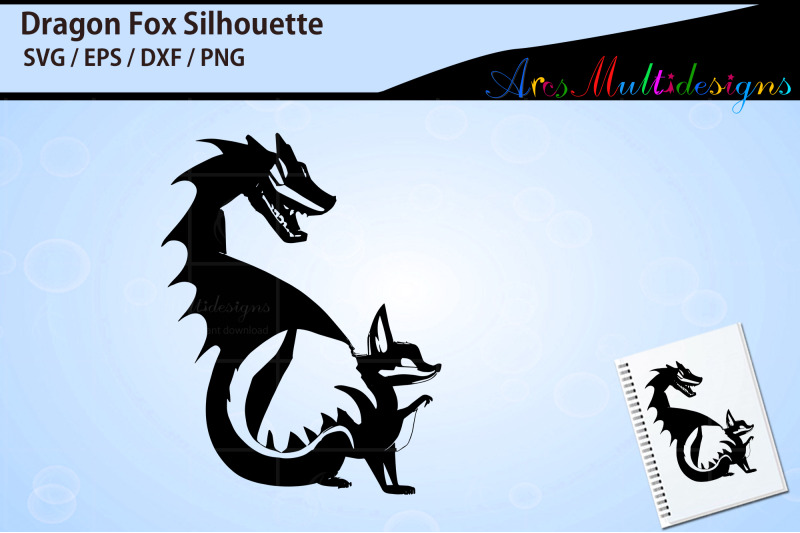 dragon-fox-silhouette