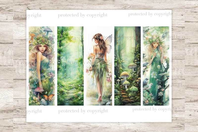fairy-bookmarks-forest-printable