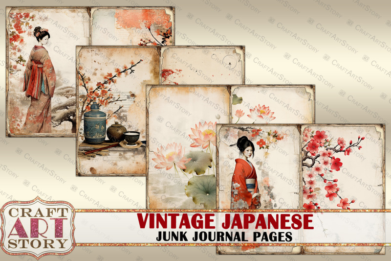 vintage-japan-junk-journal-pages-asian-background