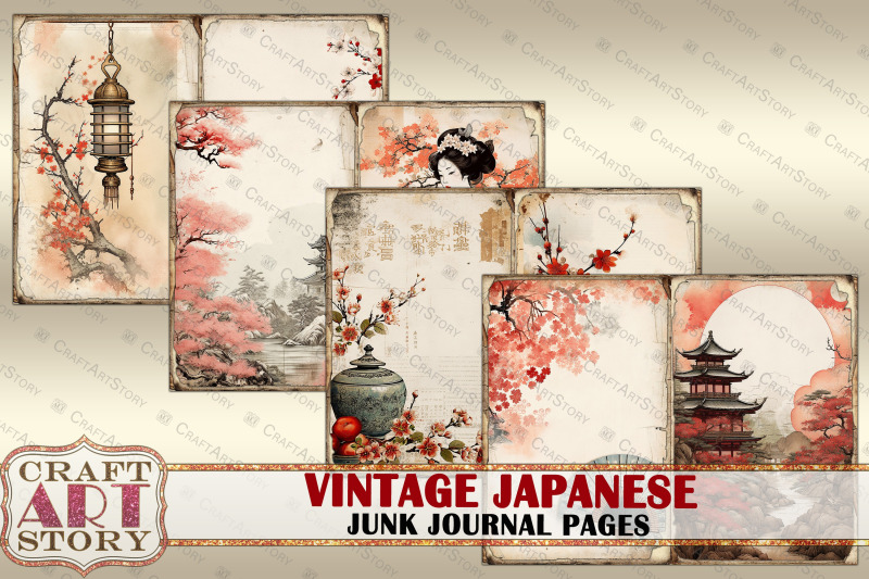 vintage-japan-junk-journal-pages-asian-background