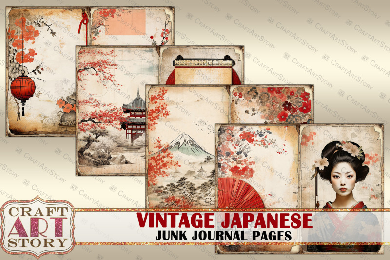 vintage-japan-junk-journal-pages-asian-background