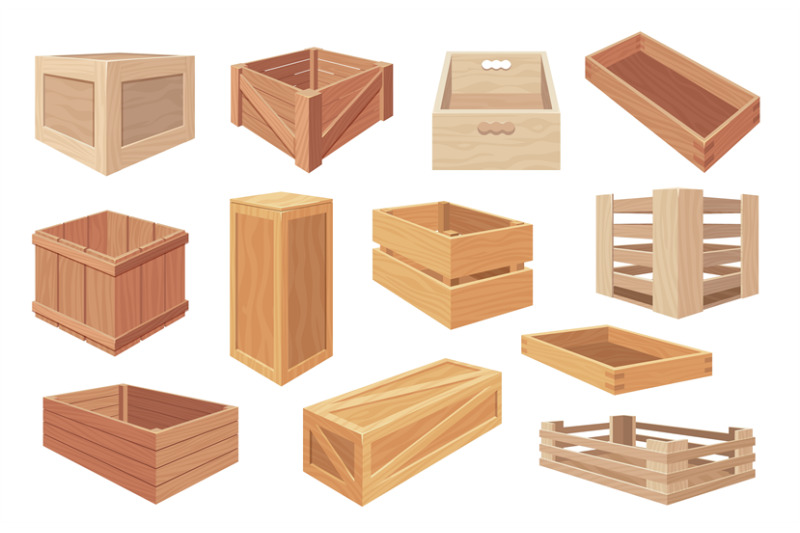 wooden-boxes-cartoon-wooden-crates-and-packages-closed-and-open-wood