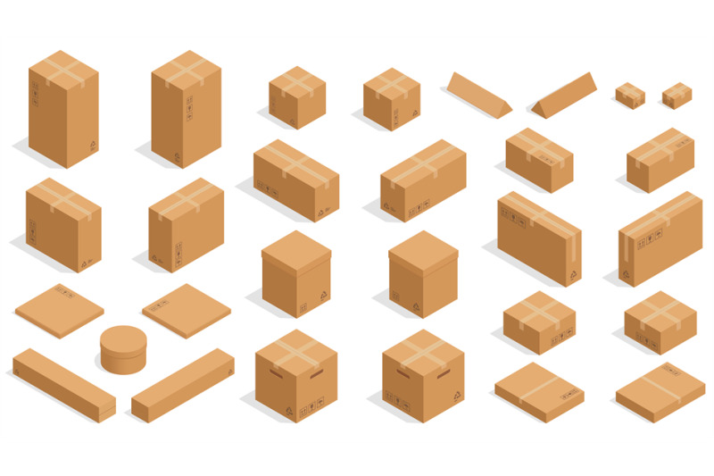 isometric-cardboard-boxes-vector-square-and-rectangular-packaging-car