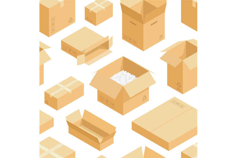 isometric-boxes-pattern-seamless-print-of-abstract-cardboard-packagin