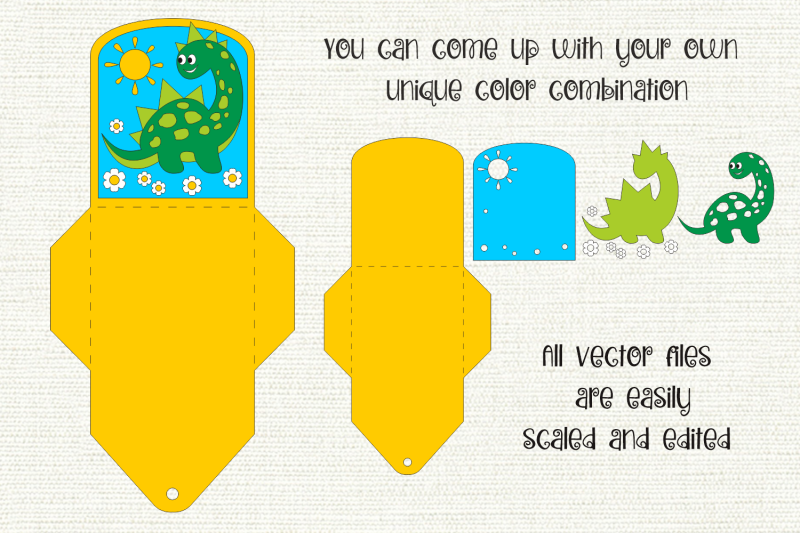 cute-dino-birthday-gift-card-holder-paper-craft-template