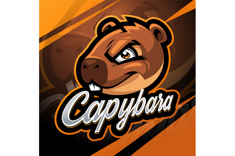capybara-head-esport-mascot-logo-design