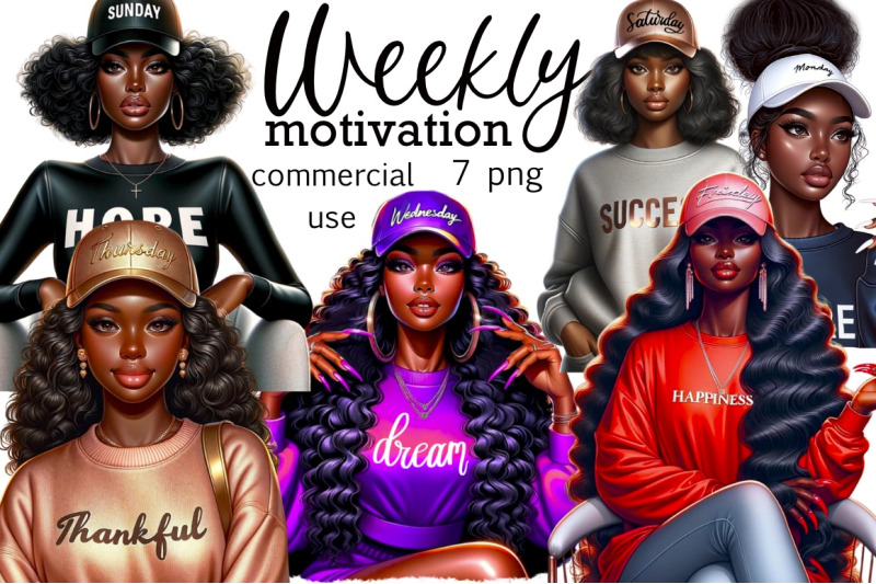 weekly-motivation-black-girl-png-images