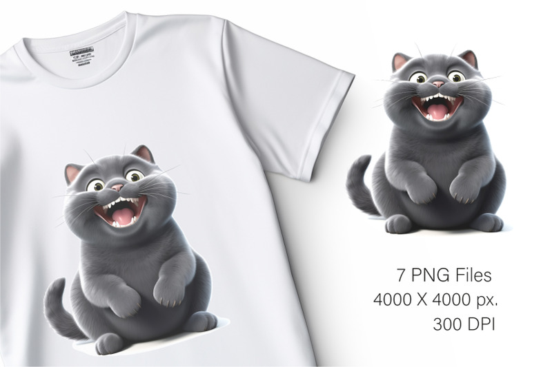 cheerful-black-cat-tshirt-sticker