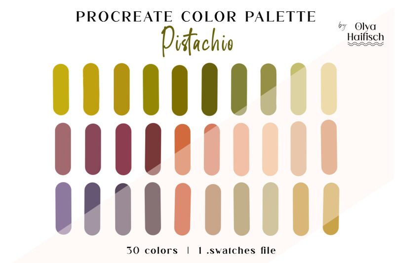 delicate-green-procreate-palette-spring-color-swatches