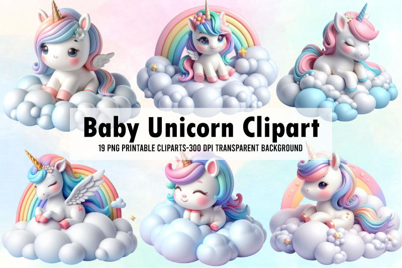 baby-unicorn-watercolor-clipart
