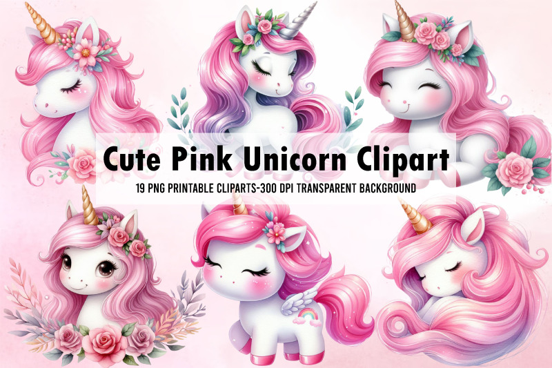 cute-pink-unicorn-sublimation-clipart