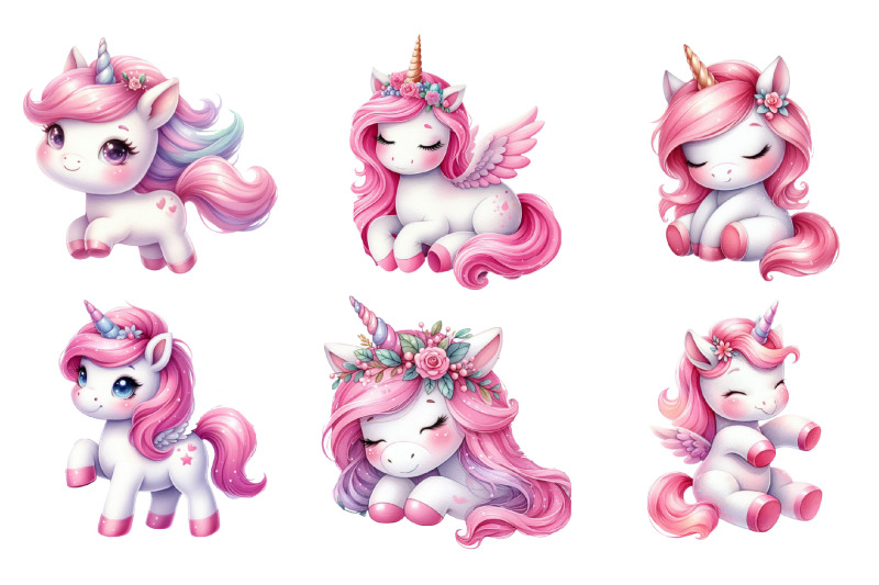 cute-pink-unicorn-sublimation-clipart