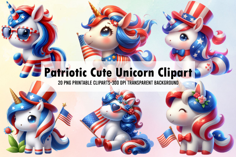 patriotic-cute-unicorn-clipart