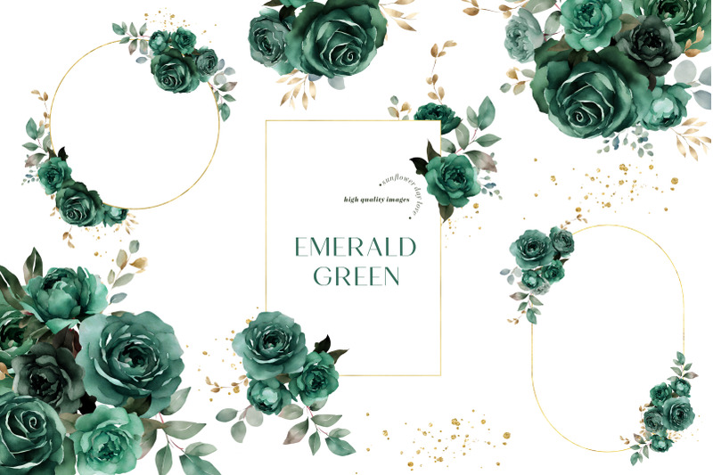 emerald-green-flowers-bouquets-clipart-emerald-green-floral