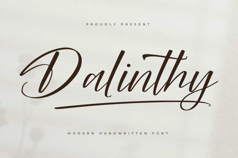 dalinthy-modern-handwritten-font