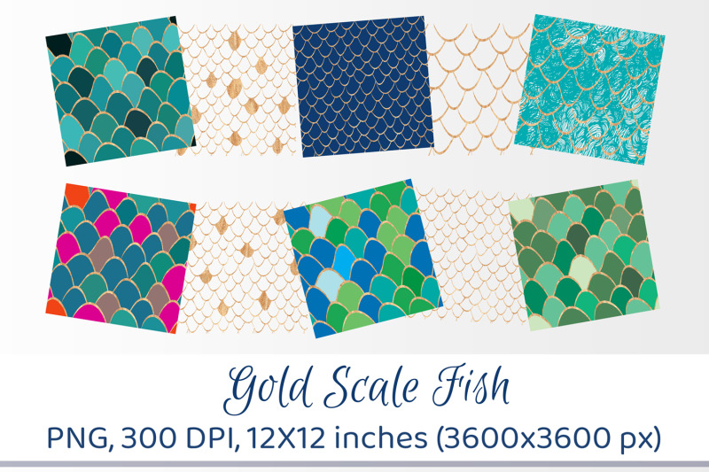 seamless-patterns-mermaid-fish-dragon-scale-set-geometric-background