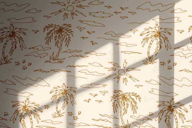 sketched-summer-palms