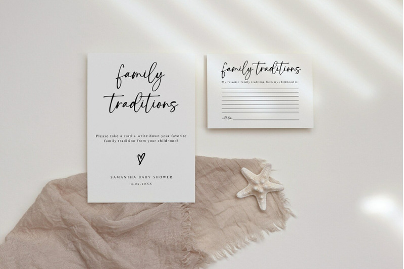 family-tradition-sign-and-card-template