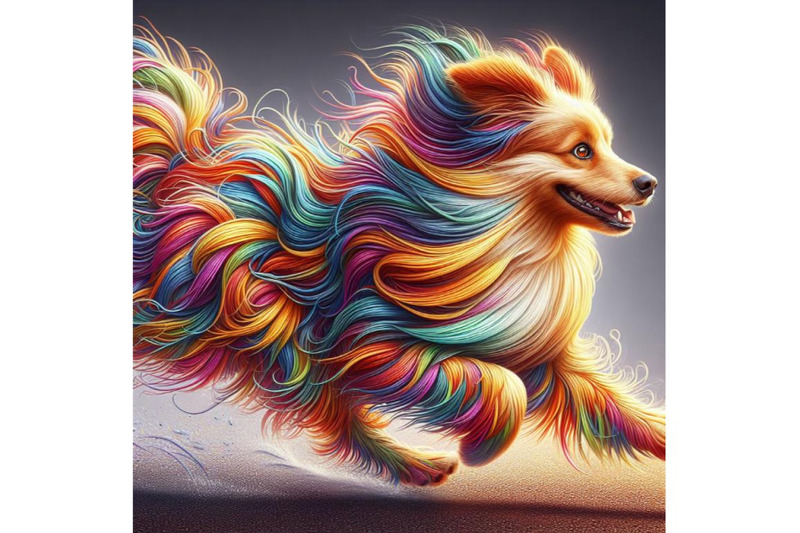 12-running-colorful-dog-running-bundle