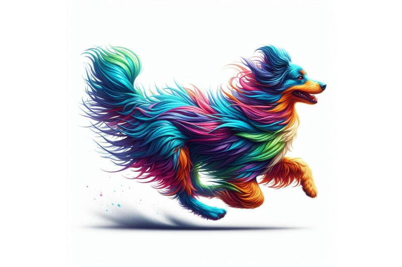 12-running-colorful-dog-running-bundle