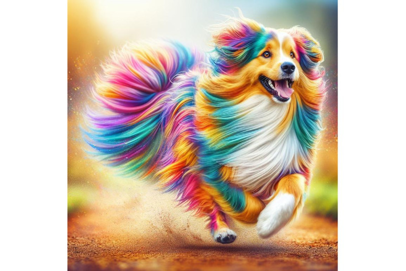 12-running-colorful-dog-running-bundle