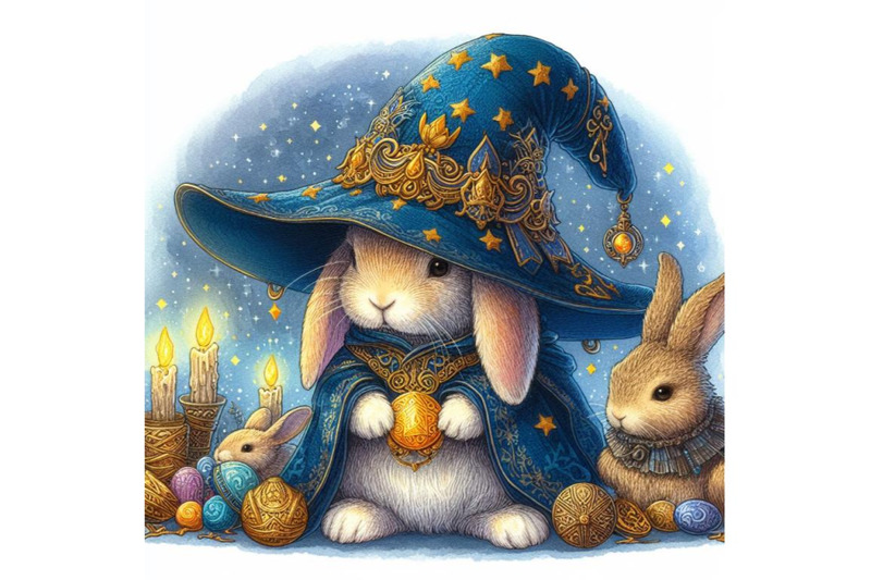 12-rabbit-wizard-digital-watercol-bundle