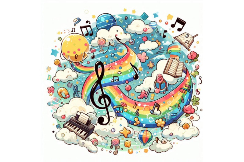 12-music-notes-background-on-white