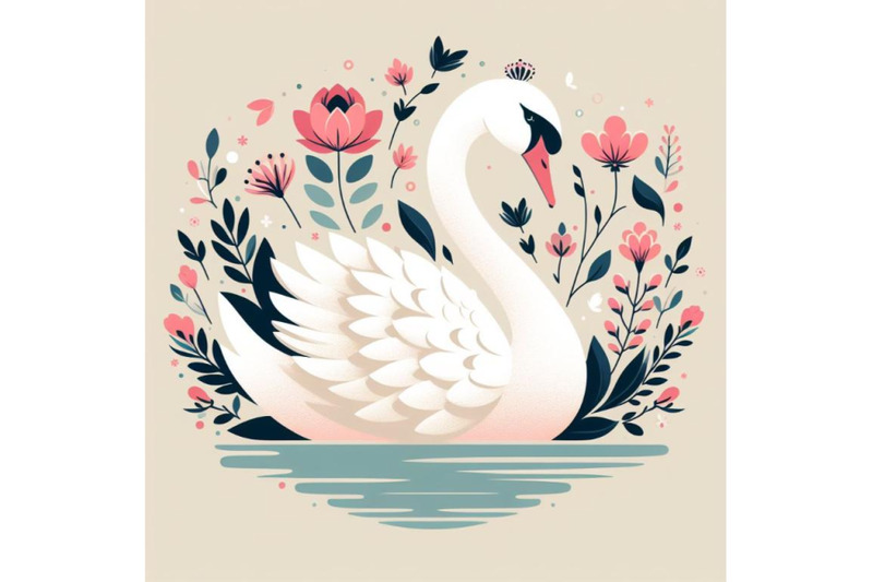 12-beautiful-swan-silhouette-with-bundle