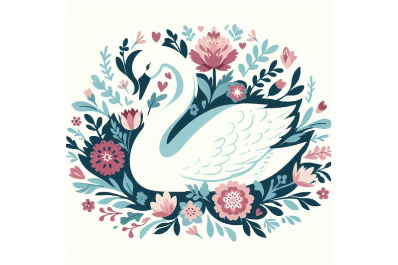 12-beautiful-swan-silhouette-with-bundle