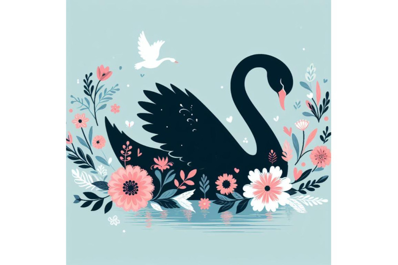 12-beautiful-swan-silhouette-with-bundle