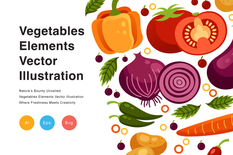 vegetables-elements-vector-illustration