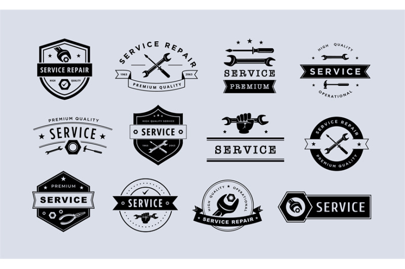 repair-service-emblem-vintage-mechanic-badges-and-workshop-labels-ma