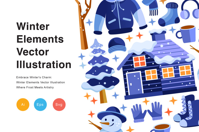 winter-elements-vector-illustration