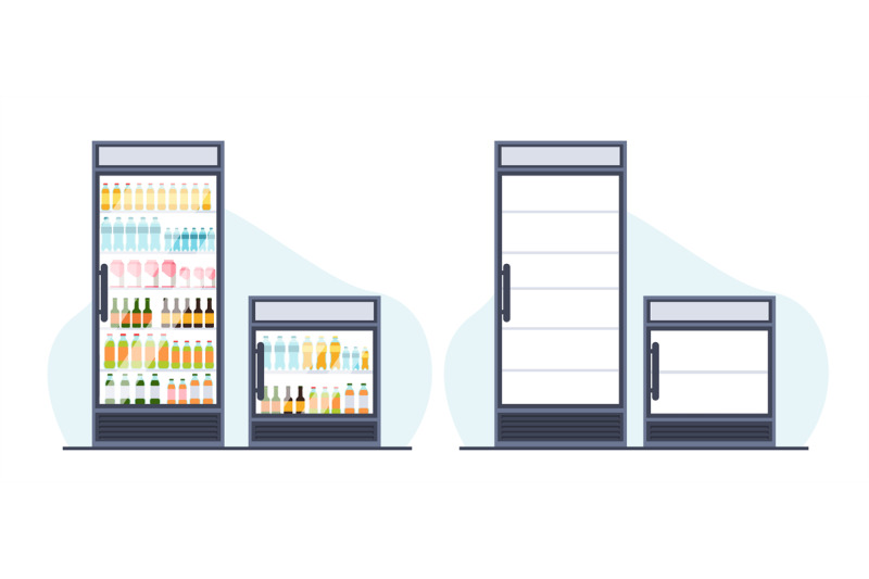 beverage-refrigerators-with-and-without-bottles-supermarket-merchandi