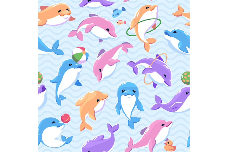 funny-color-dolphins-seamless-pattern-cartoon-marine-animals-toys-an