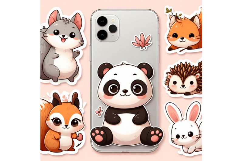 12-cute-animal-sticset