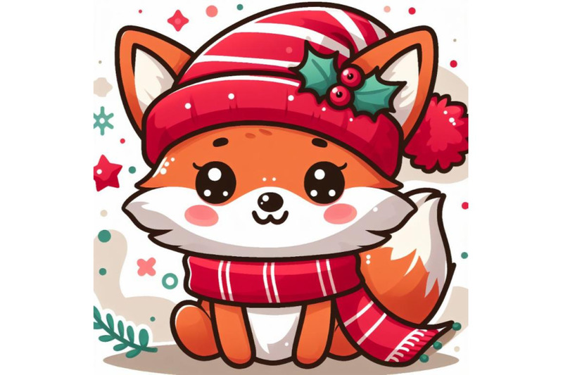 12-cute-fox-cartoon-with-redset