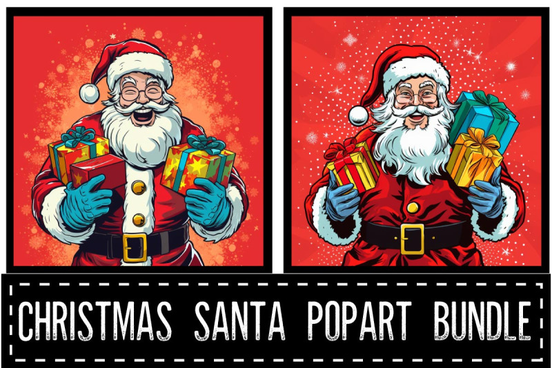christmas-santa-pop-art